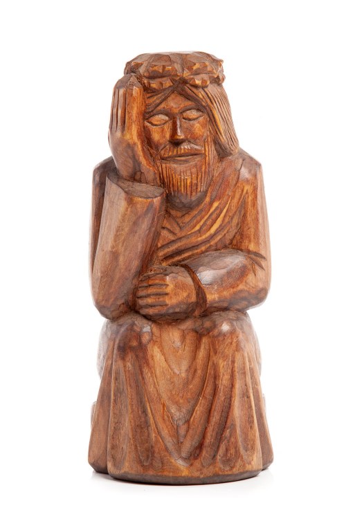 Rzeźba drewniana "Chrystus Frasobliwy", Henryk Staszko