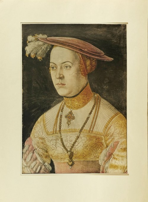 Portret Jacobei z Badenii, małżonki księcia Bawarii Wilhelma V., Barthel Beham