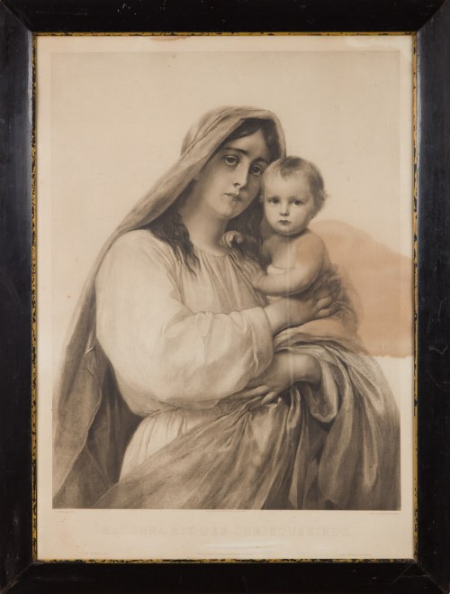 (1804-1877) wg, Madonna mit dem christuskinde (Madonna z dzięciątkiem), Franz Seraph Hanfstaengl