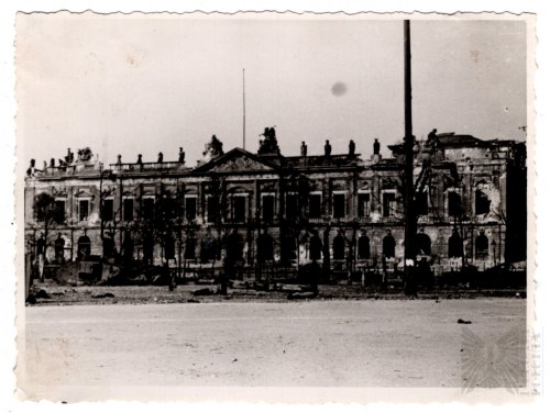 ok. 1945 r., Berlin - Fotografia Uszkodzonego Zeughaus (Arsenał), Późniejsza Odbitka (?), II WŚ