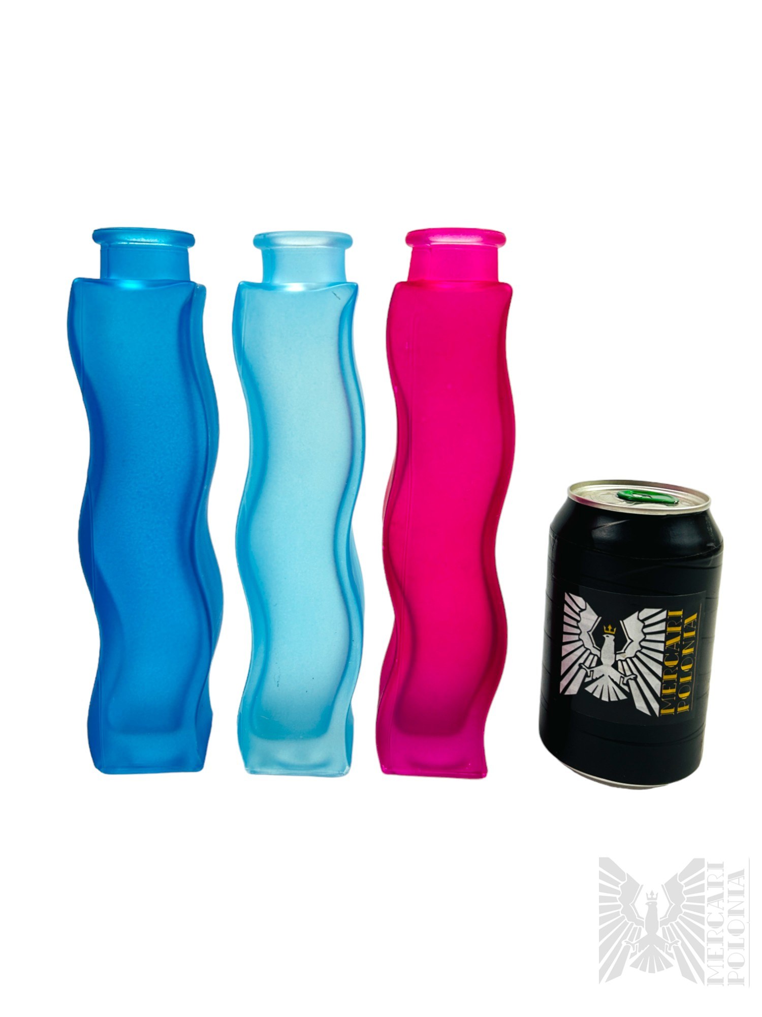 Three Glass Colored Vases IKEA Skamt Online auction Online