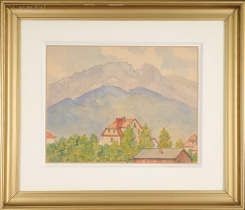 "Zakopane - widok na Giewont", Stanisław Radziejowski
