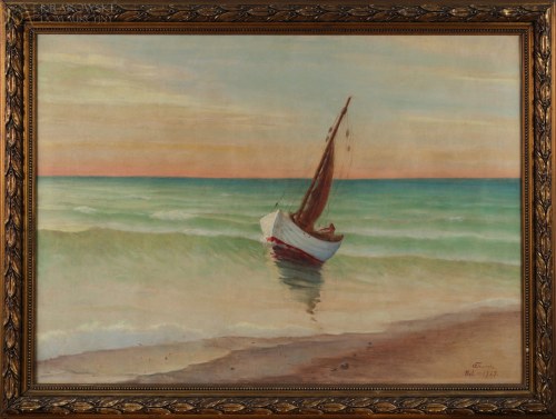"Hel - łódź na Bałtyku", Franciszek Szwoch