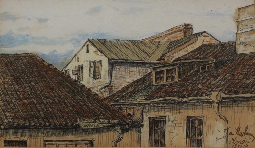 Łomża-dachy domów, Jan Nusbaum