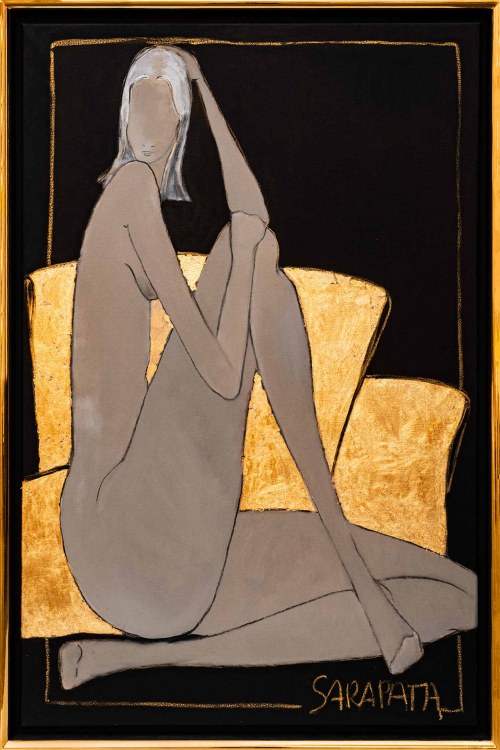 ÉCOLE DE PARIS Gold and Black, 2021, Joanna Sarapata