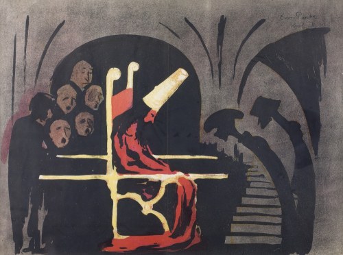 Król w podziemiach ze sztuki Jerzego Żuławskiego "Eros i Psyche", 1904, Karol Frycz