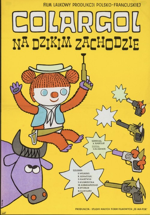 Plakat - Colargol na Dzikim Zachodzie;1976, Tadeusz Wilkosz