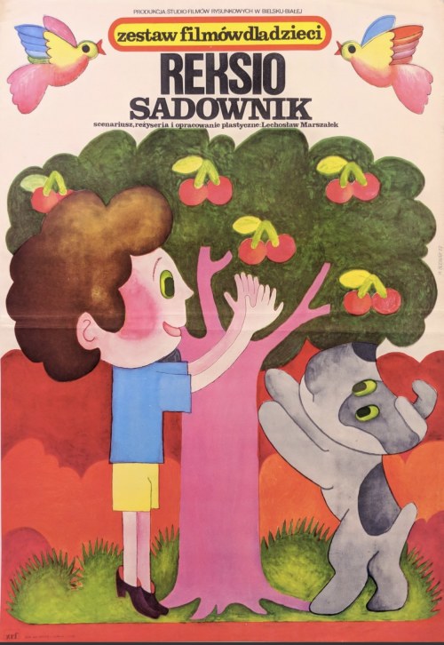 Plakat - Reksio Sadownik; 1977, Hanna Bodnar