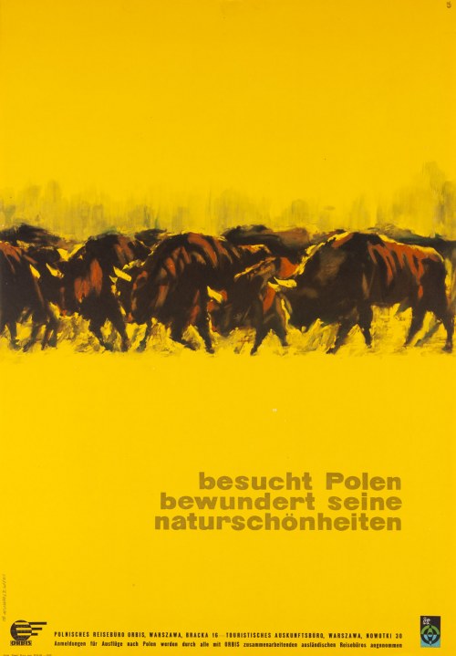 Besucht Polen bewundert seine naturschonheiten. Orbis, 1965, Andrzej Kowalewski