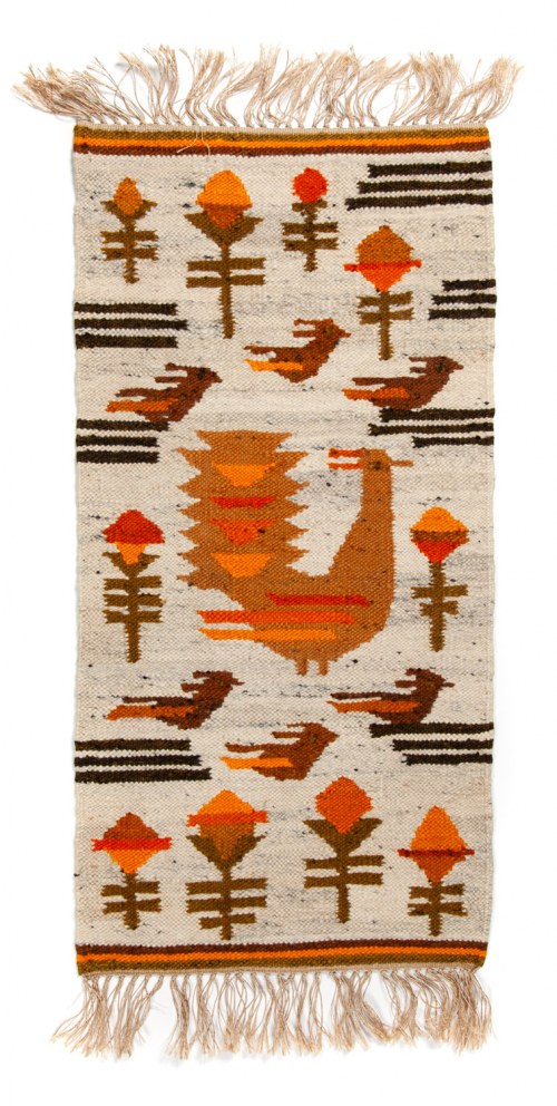 Kilim "Podwórko", Zakopiańskie Warsztaty Wzorcowe, Maria Bujakowa