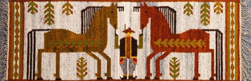Kilim "Siwy koń", Zakopiańskie Warsztaty Wzorcowe, Aleksandra Michalak Lewińska