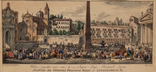 Ferdynand Chotomski-Dienhejm, Urbem Ingreditur anno 1680 die 4 Augusti Dux Radziwil Legatus JOANNIS III. SOBIESKI POLONIAE REGIS ad INNOCENTIUM XI 1849, Bartolomeo Pinelli