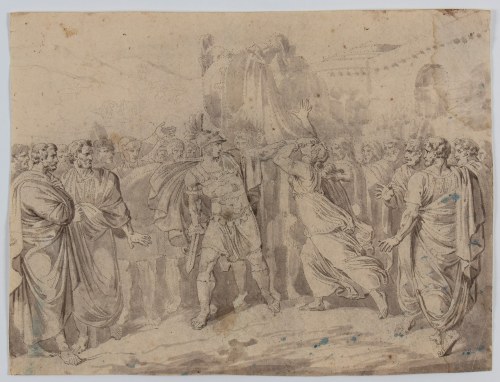 Horace, wracając zwycięsko ze starcia z Curiatii, zabija swoją siostrę, Bartolomeo Pinelli