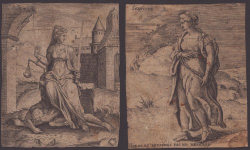 Sprawiedliwość | Niewola, Marcantonio Raimondi