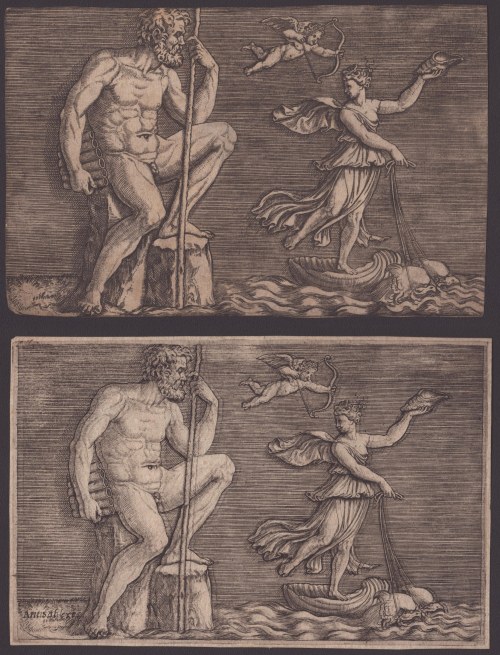 Galatea ucieka przed Polifemem, Marco Dente da Ravenna