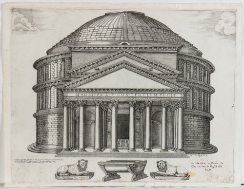Pantheum Romanum nunc Marie Cognomento Rotumde vulgo notum..., Nicolas Beatrizet