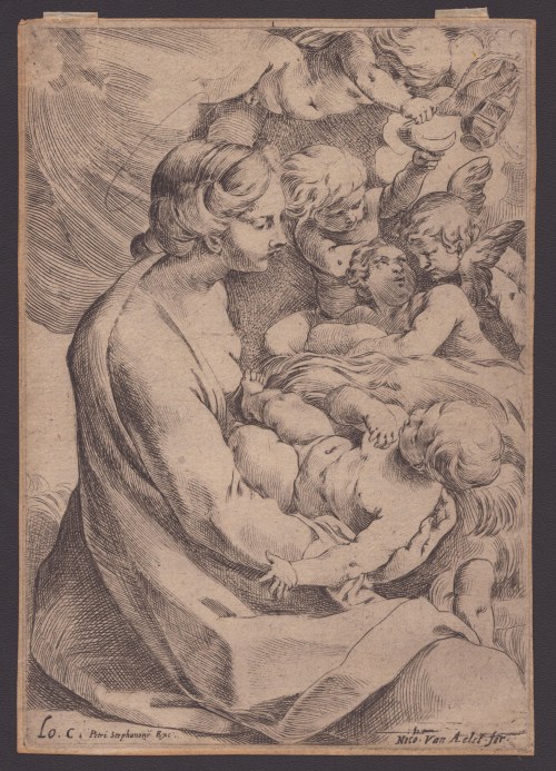 Madonna z Dzieciątkiem i aniołami, Ludovico Carracci