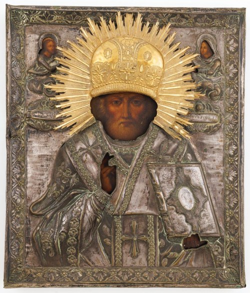 ŚW. MIKOŁAJ CUDOTWÓRCA, Rosja, I poł. XIX w., Ikona