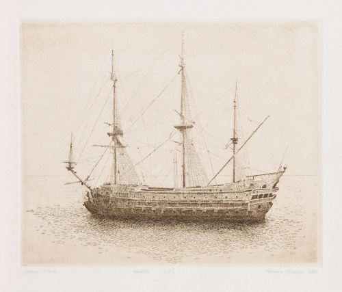 Galeon, XVII w., 2009, Maksymilian Gałuszyński