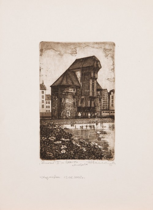 Żuraw (III) w Gdańsku, 1984, Marian Leciej