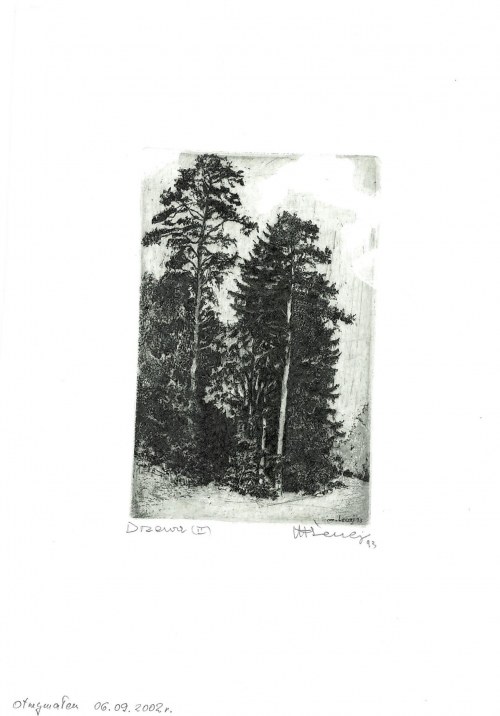 Drzewa (II), 1993, Marian Leciej