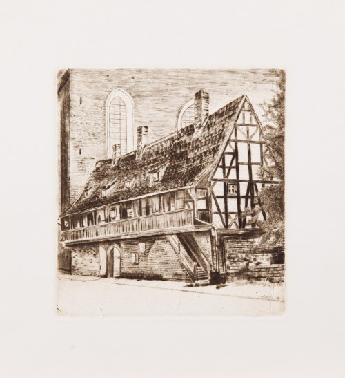 Dom galeryjny przy kościele św. Trójcy w Gdańsku, 1977, Marian Leciej