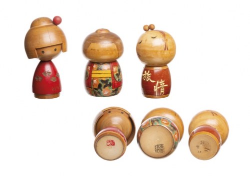 Sekiguchi Toa i Sadao Kishi, Kolekcja Sosaku Kokeshi z okresu Shōwa autorstwa mistrzów Fujikawa Masae, Sekiguchi Toa i Sadao Kishi, Fujikawa Masae