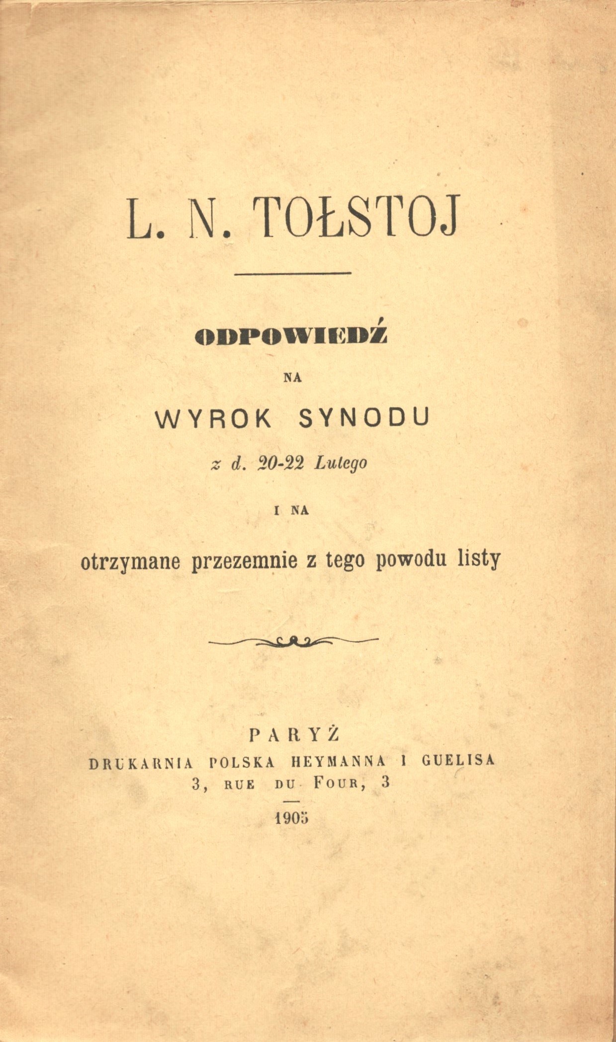 Czy można gdzieś dostać tę książkę lub jej treść? [Tołstoj]