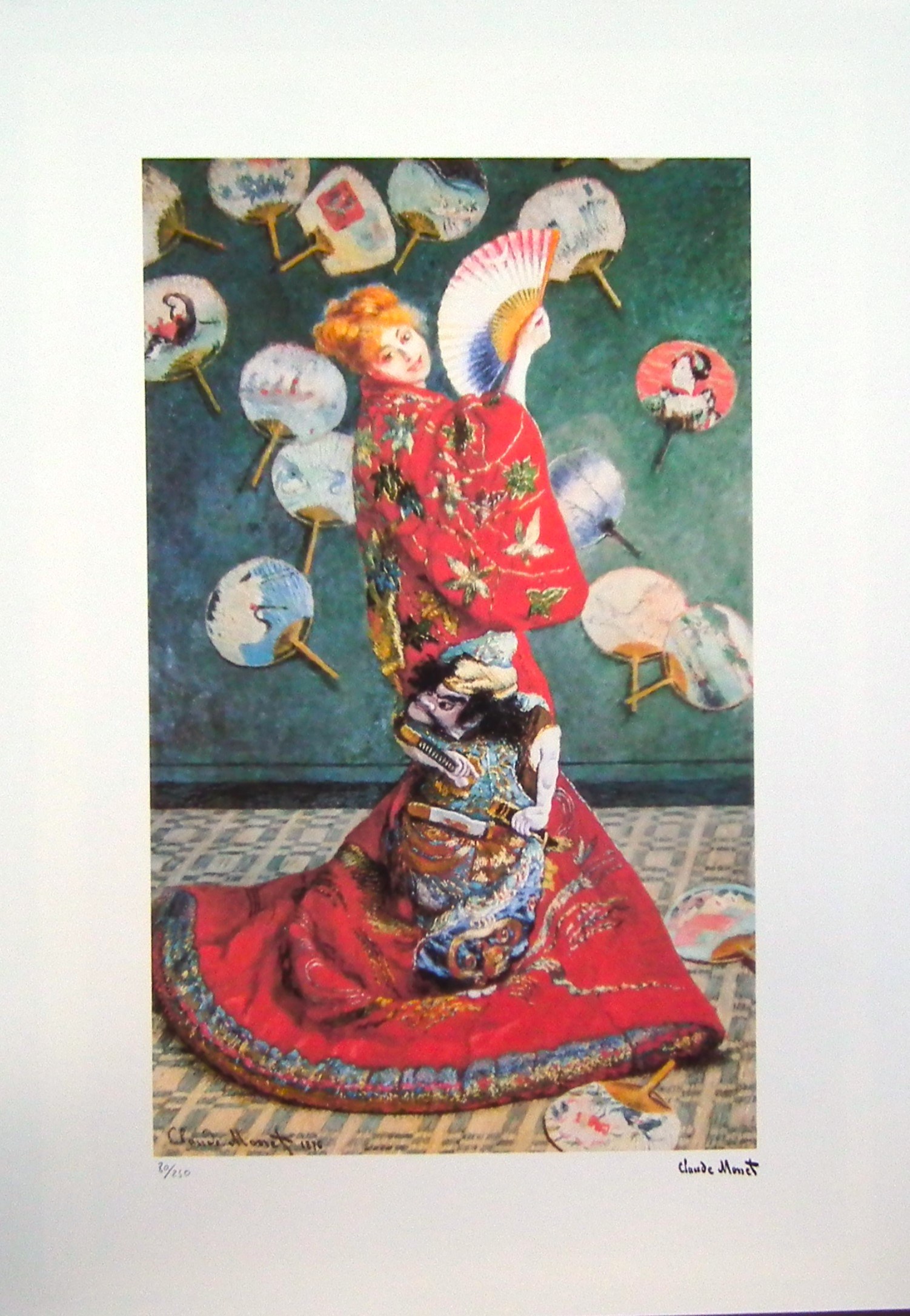 Claude Monet (1840-1926) Camille Monet in Japanese costume
