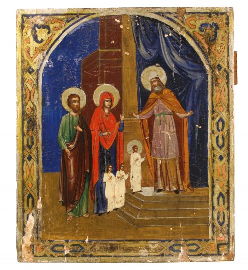 Maria, Św. Anna i Św. Joachim poł. XIX w., Ikona Św. Zachariasz