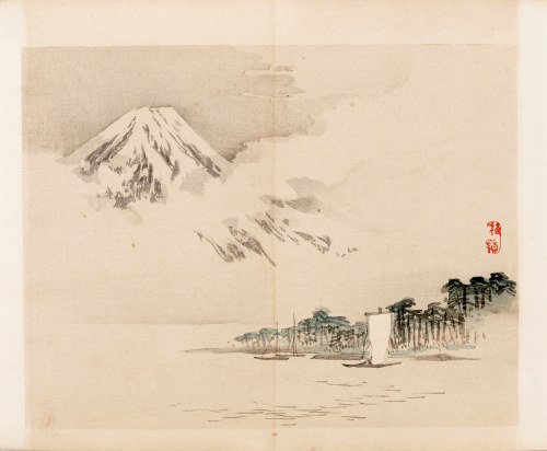 wyd. Yamada Shinzaburo, Góra Fuji, Kioto, 1913, Kōno Bairei