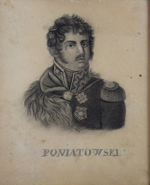 1 poł. XIX w. A.N., Rysunek "Ks. Józef Poniatowski"