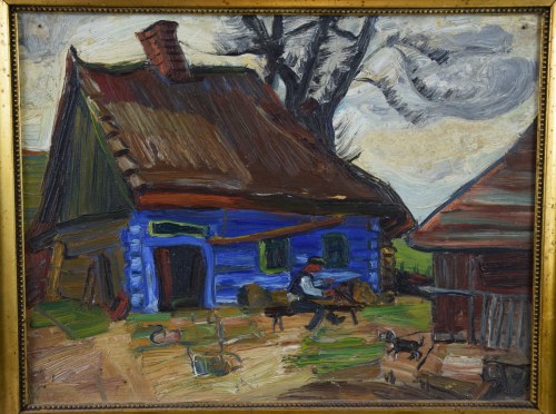 "Życie na wsi", lata 30-te. (przypisywany), Stanisław Osostowicz