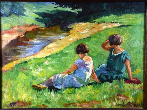 “Lato nad rzeką”, lata 30-te., Hans Leciejewski