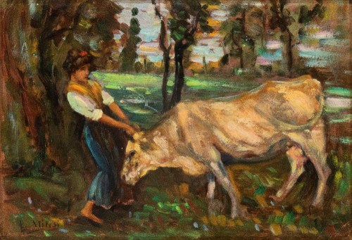 Chłop z wołem, Alessandro Milesi