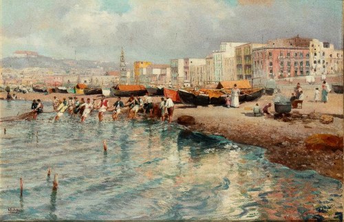 Rybacy w porcie, Attilio Pratella