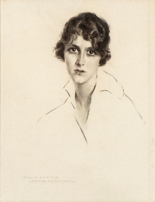 Portret kobiecy, 1918 r., Amelia Ambron Almagià