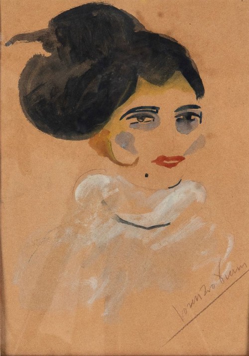 Portret kobiety, Lorenzo Viani