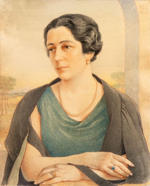 Portret kobiecy, 1934, Boris Georgiev