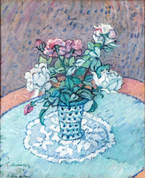 Wazon z kwiatami, 1916, Pietro Marussig