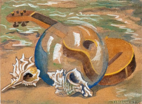 Surrealistyczna martwa natura, 1933, Arturo Ciacelli