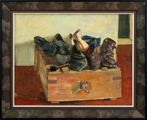 Moje buty (Buty, Martwa natura z butami), 1954, Andrzej Wróblewski