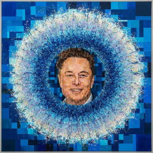 Elon Musk, z cyklu: Epicentrum Quantinum, 2024, Jaremi Picz