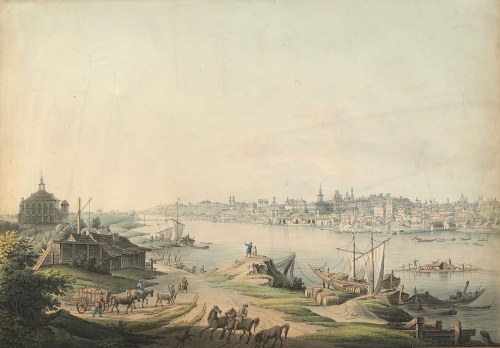 według, Panorama Warszawy od strony Wisły, 1822, Zygmunt Vogel