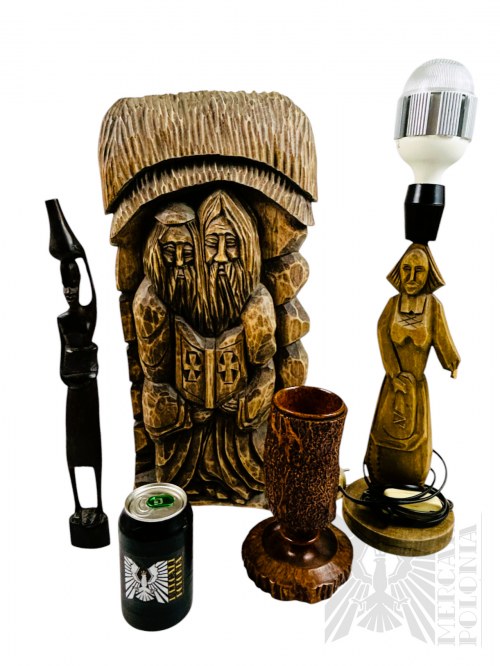 Lampa, Kielich, Kolekcja Drewniana: Dwie Rzeźby