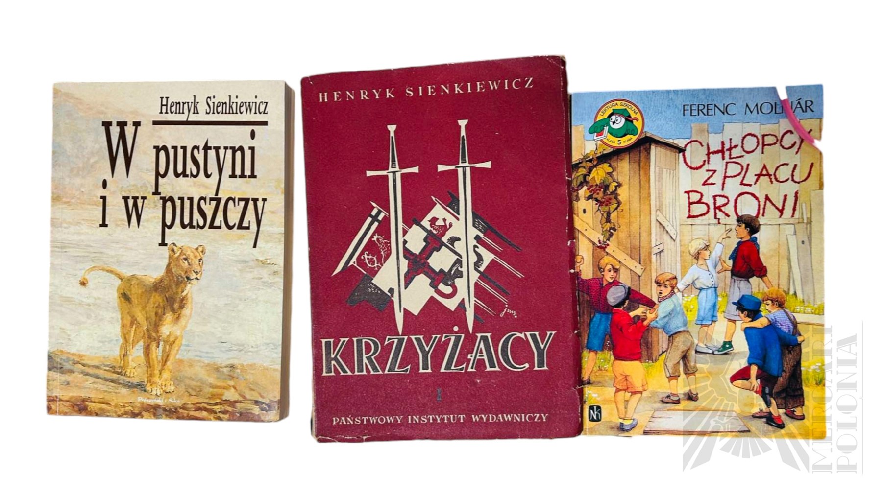 Zestaw Lektury Obowiązkowe: Henryk Sienkiewicz “Krzyżacy”, “W Pustyni i