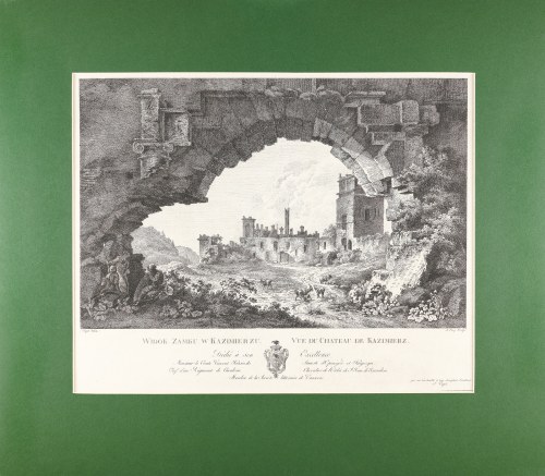 Jan Zachariasz Frey (1769-1828), Widok zamku w Kazimierzu, 1806, Zygmunt Vogel