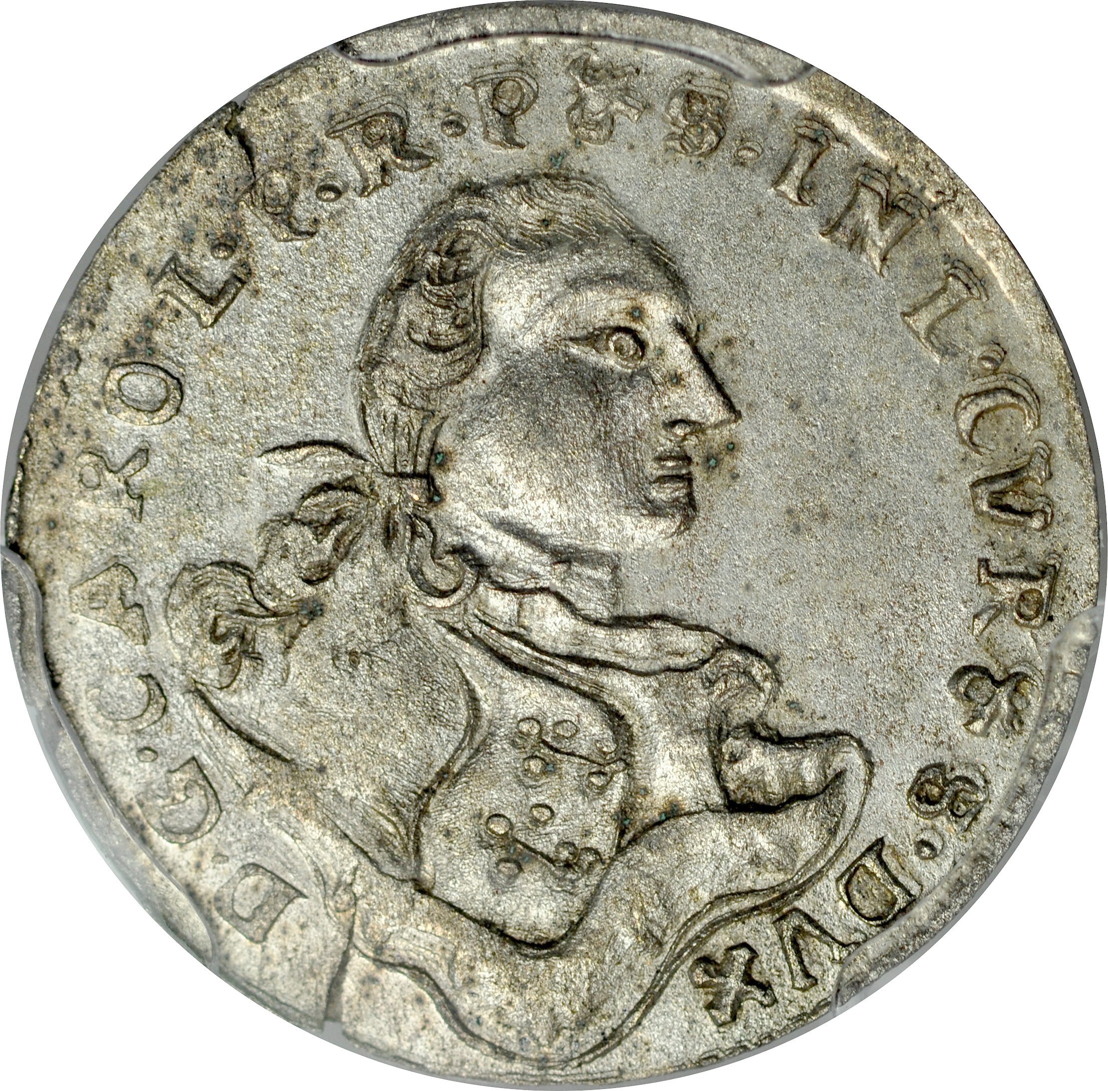 Kurlandia, Karol Chrystian 1758-1763, Grosz 1762, Mitawa. - Aukcja ...