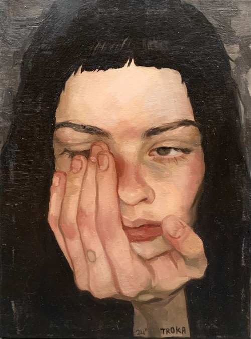 "Autoportret na środku oceanu", 2024, Maria Troka