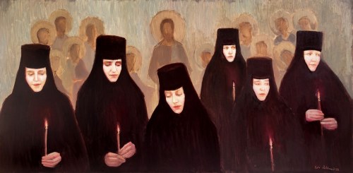 Portret z Apostołami, 2024, Julia Detczenja